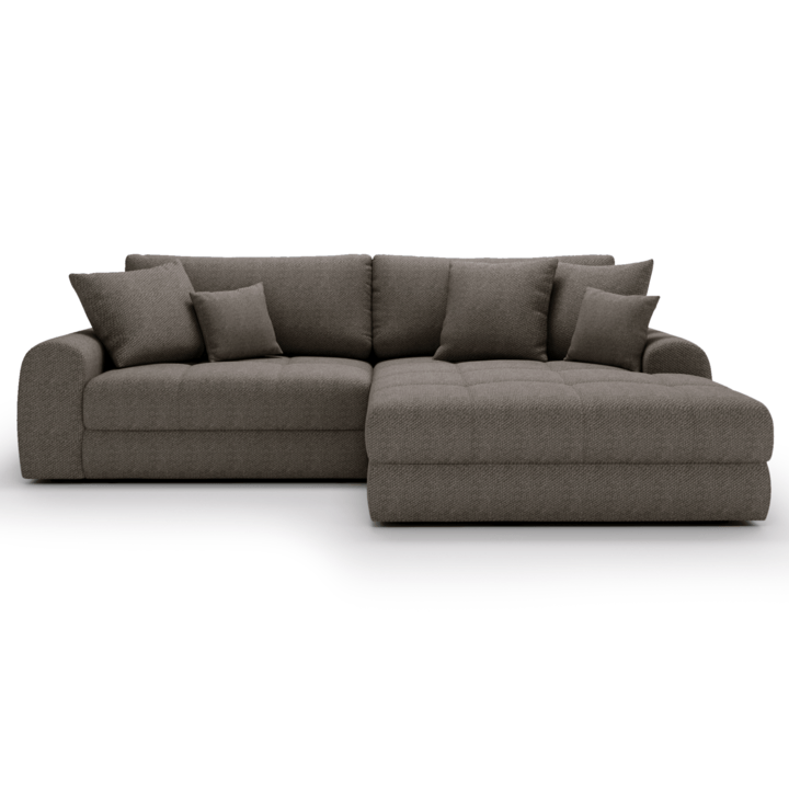 Sconto Sedací souprava LORSON pravá, šedohnědá