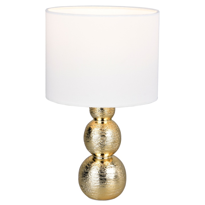Stolní lampa LOVA zlatá/bílá 1