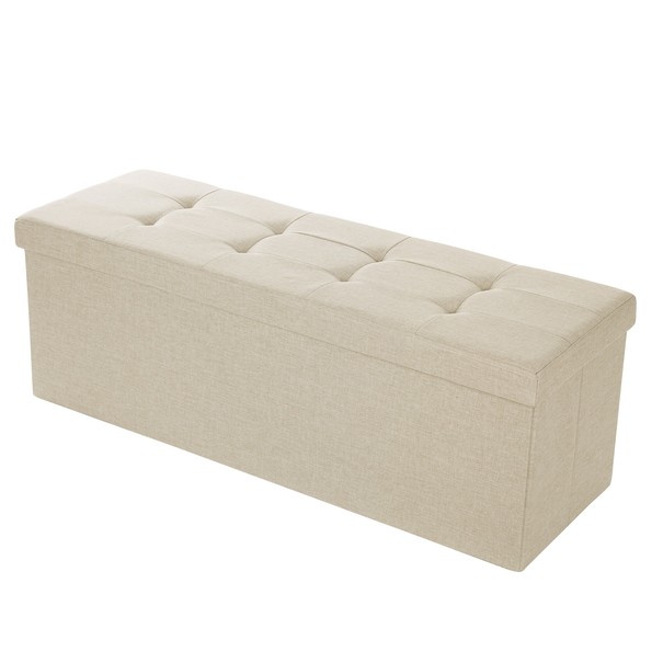 Taburet s úložným prostorem LSF77 béžová 1