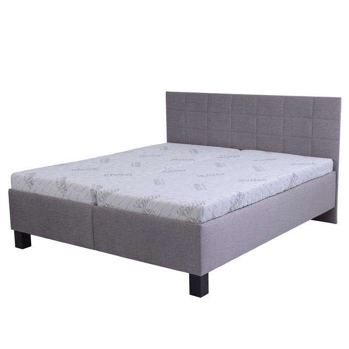 Sconto Postel s matrací LUCCA 2 šedá, 180x200 cm