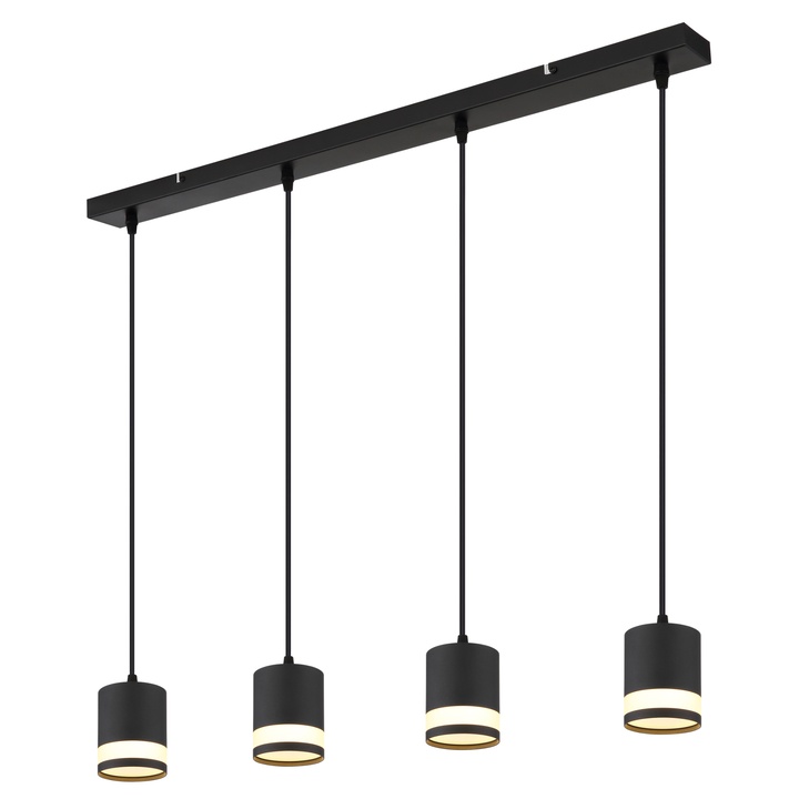 Sconto Závěsné svítidlo LUCERO 4 černá/bílá