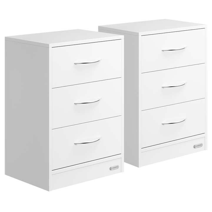 Sconto Noční stolek  LUISE 4 bílá, 2 ks