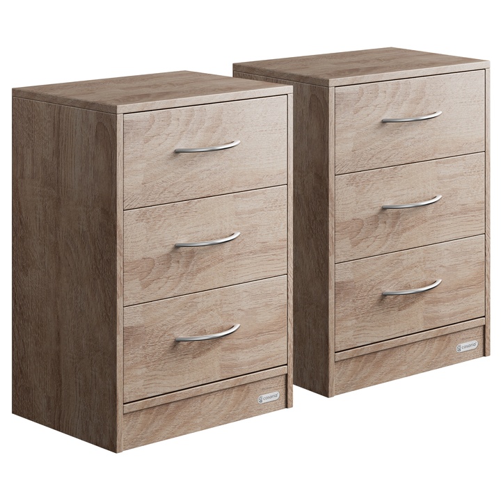 Sconto Noční stolek  LUISE 4 dub sonoma, 2 ks