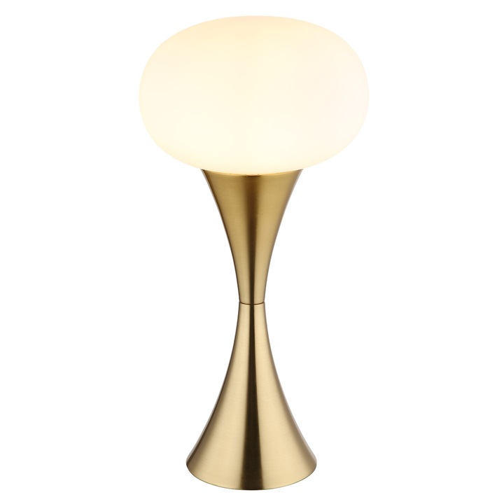 Stolní lampa LULA mosaz/bílá 1