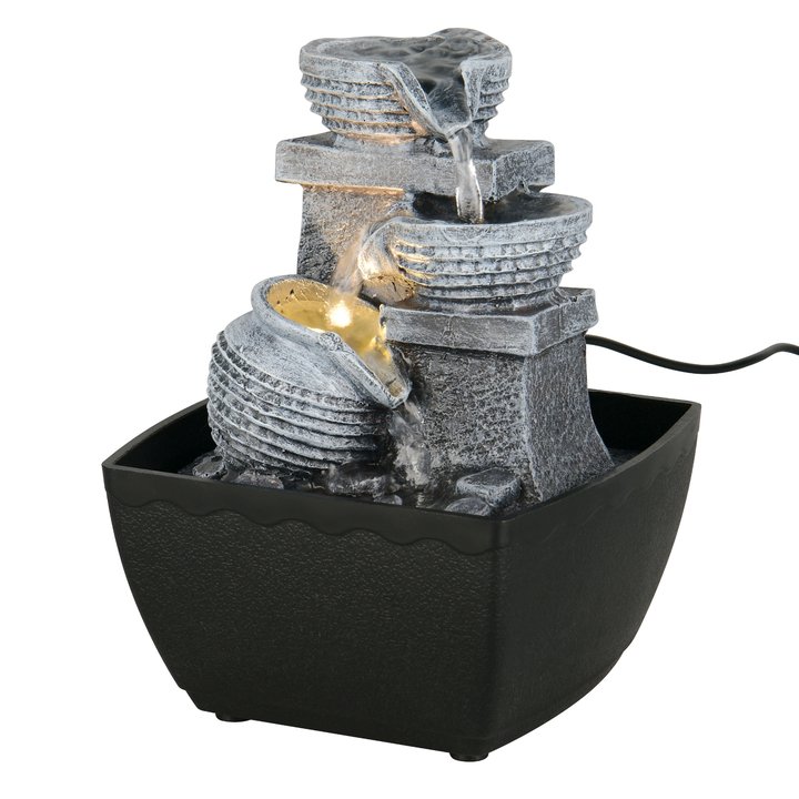 Sconto Fontánka LUMA černá/šedá