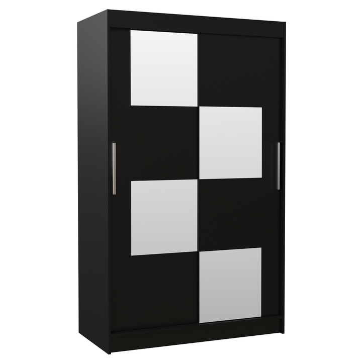 Sconto Šatní skříň LUMI černá