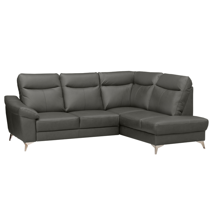 Sconto Sedací souprava LUNA pravá, tmavě šedá