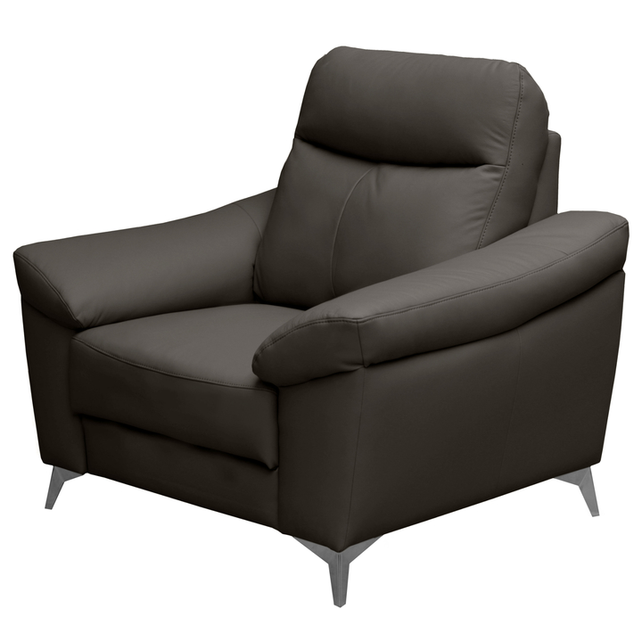 Sconto Křeslo LUNA tmavě hnědá