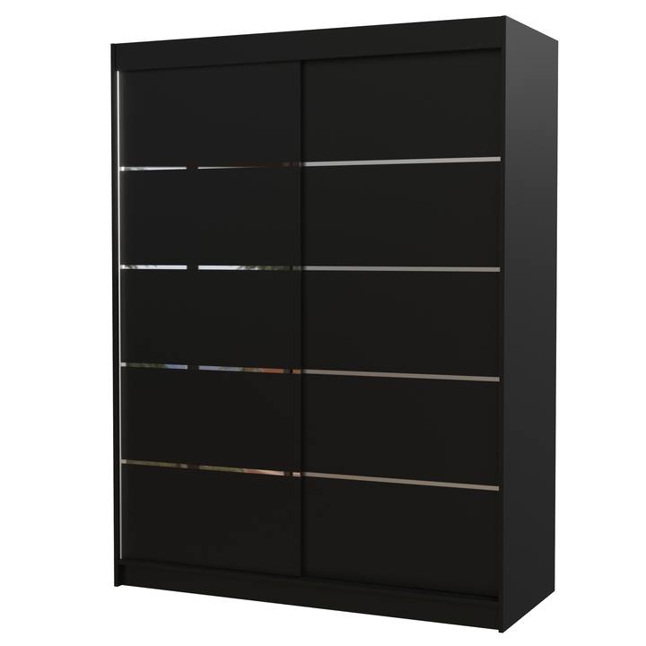 Sconto Šatní skříň LUSINE černá