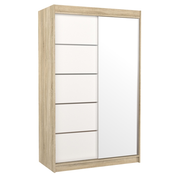 Šatní skříň LYNA dub sonoma/bílá 1