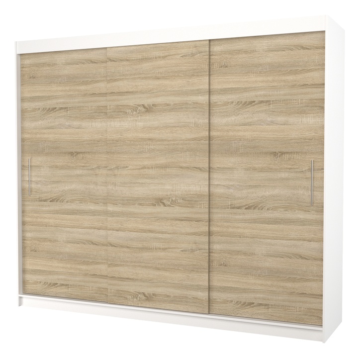 Sconto Šatní skříň MABELA bílá/dub sonoma