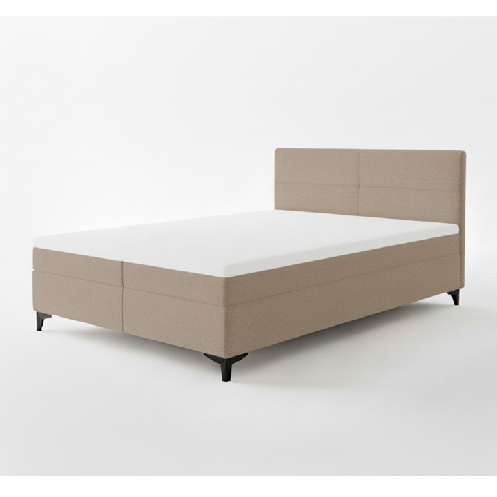 Sconto Postel s matrací a topperem MADONA cappuccino, 160x200 cm