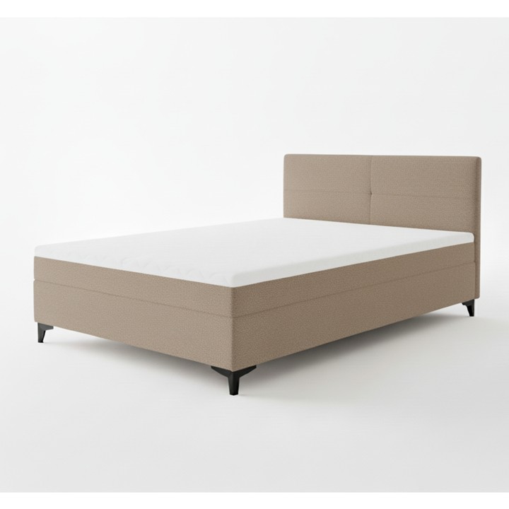 Sconto Postel s matrací a topperem MADONA cappuccino, 120x200 cm