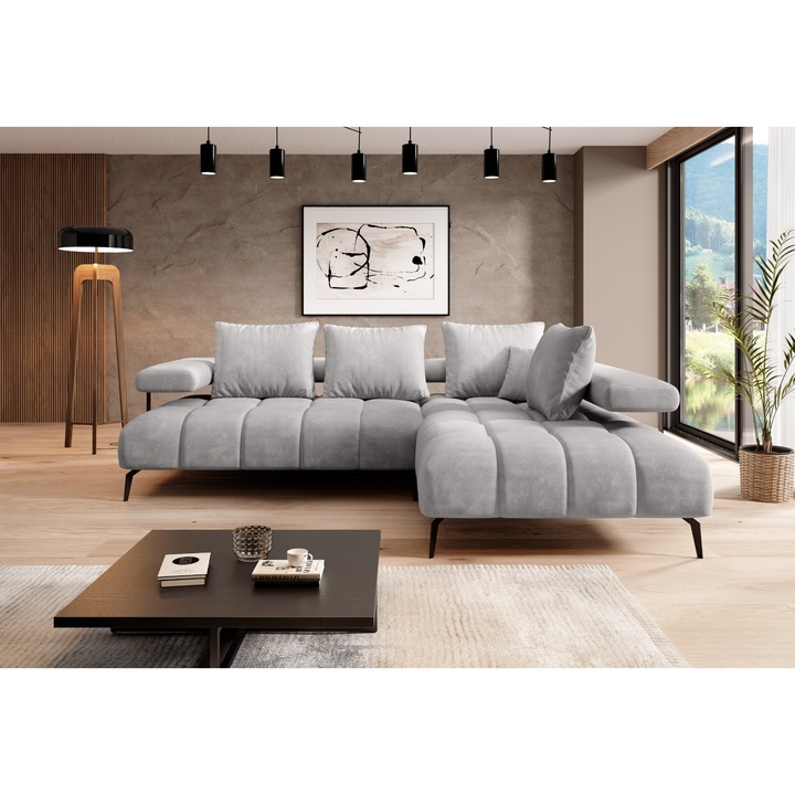 Sconto Sedací souprava MAGNETIC F L pravá, šedá