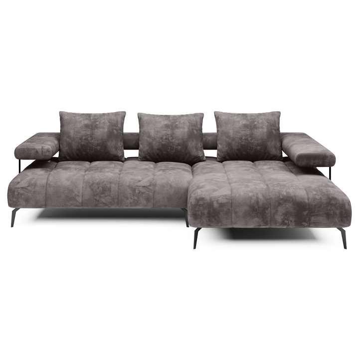 Sconto Sedací souprava MAGNETIC MINI pravá, hnědá