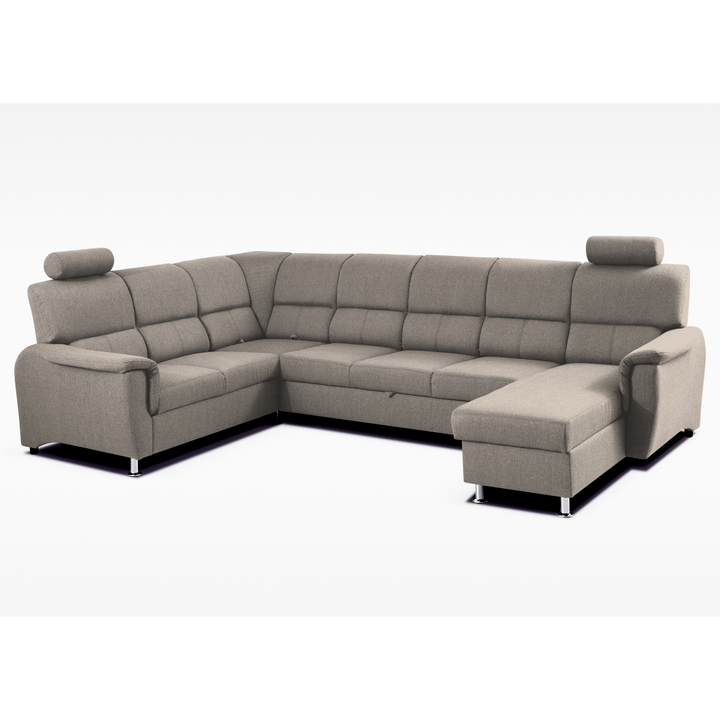 Sconto Sedací souprava  MALAGA IV pravá/šedobéžová