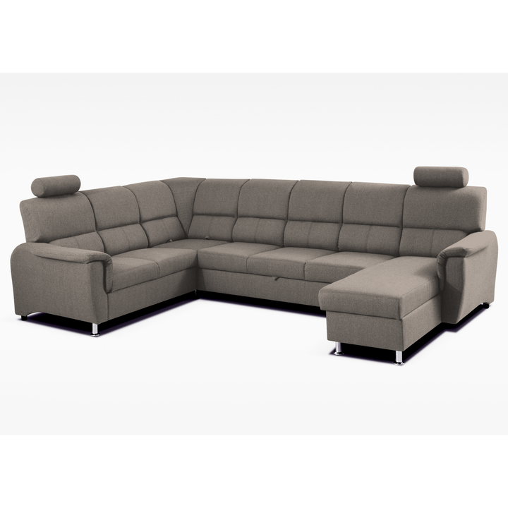 Sconto Sedací souprava  MALAGA IV pravá/šedohnědá