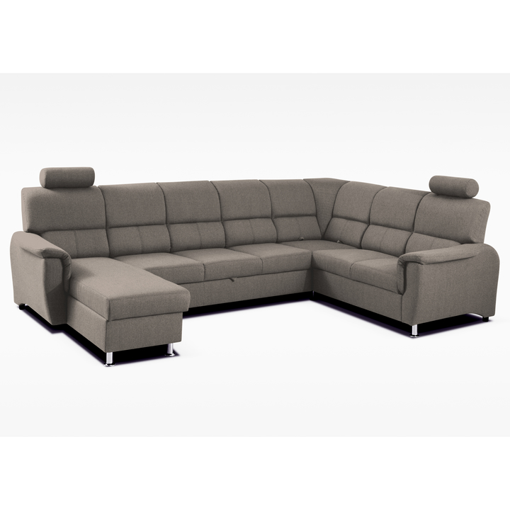 Sconto Sedací souprava  MALAGA IV levá/šedohnědá