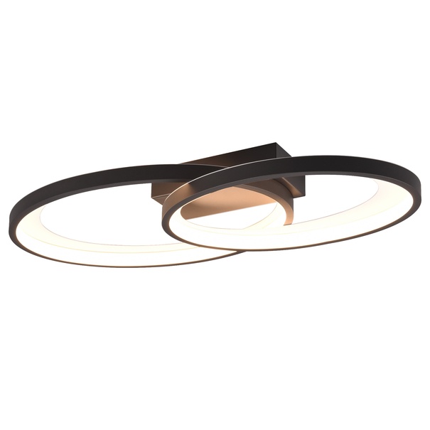 Stropní LED svítidlo MALAGA černá 1