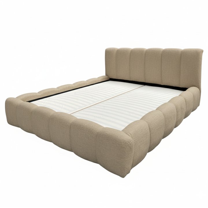 Sconto Postel s roštem MALAKAI béžová, 140x200 cm