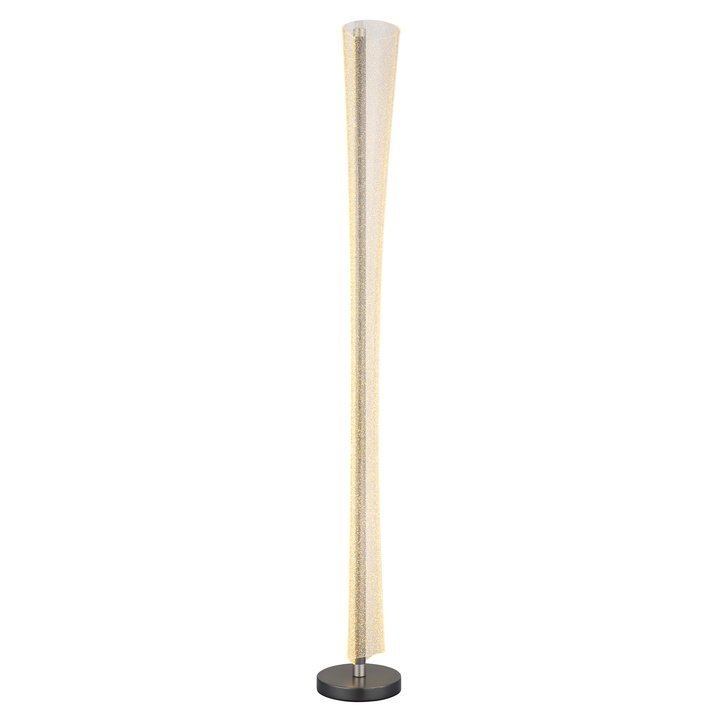 Stojací lampa MALINDA antracitová/průhledná 1