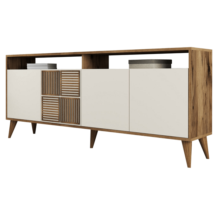 Sconto Komoda MALOMA ořech/krémová