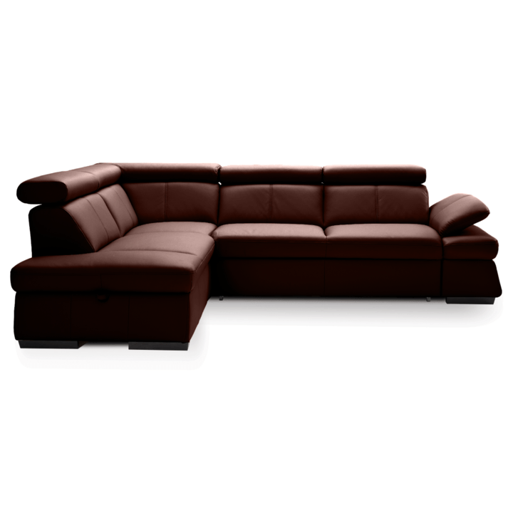 Sedací souprava MALPENSA levá, tmavě hnědá 1