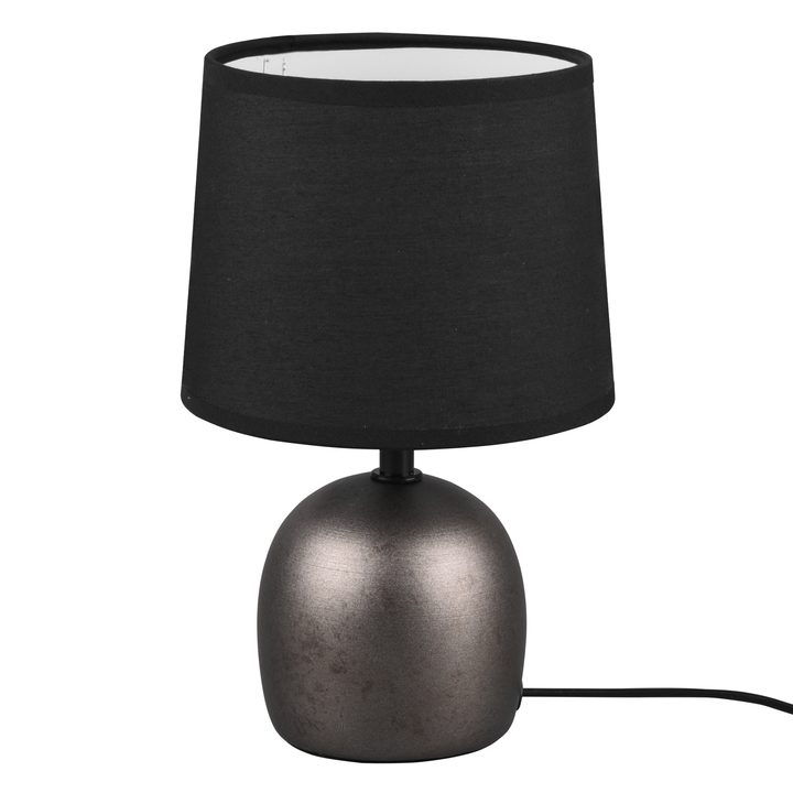 Sconto Stolní lampa MALU černá/nikl antik