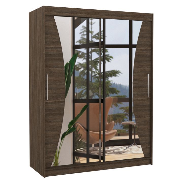 Sconto Šatní skříň MANOLI čokoládově hnědá