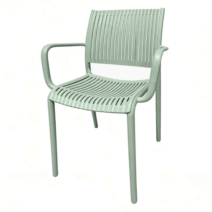 Zahradní židle s područkami MANZANO zelená 1