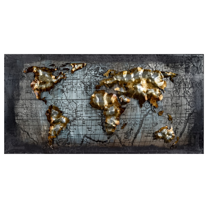 Kovový obraz MAP II 40x80 cm 1