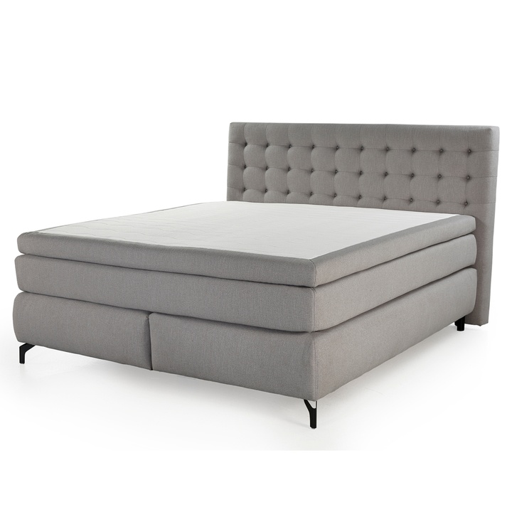 Postel boxspring MARGOT světle šedá 1
