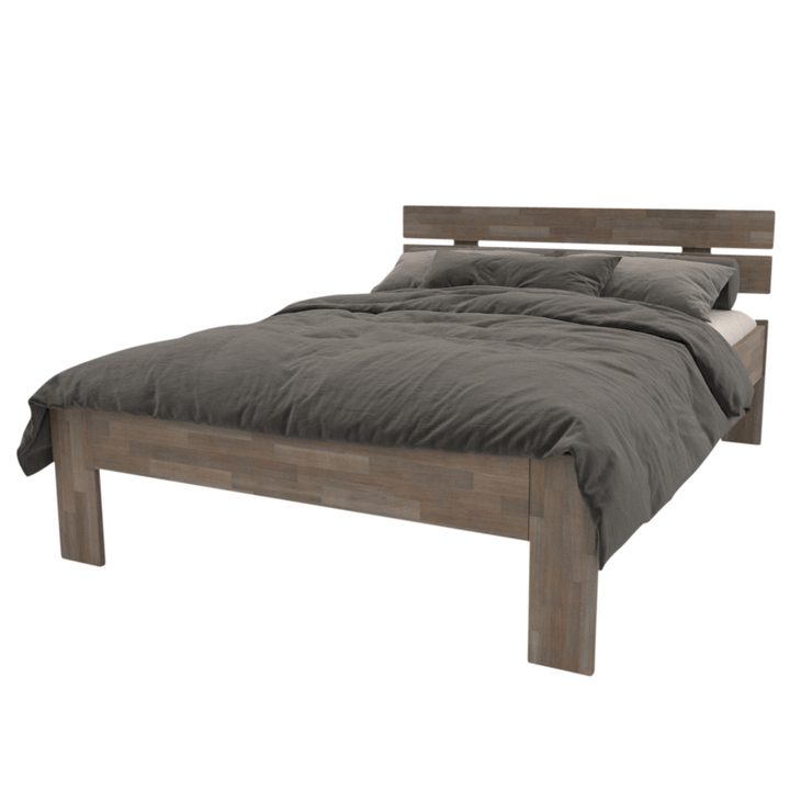 Postel MARIA I buk olej šedá, 120x200 cm 1