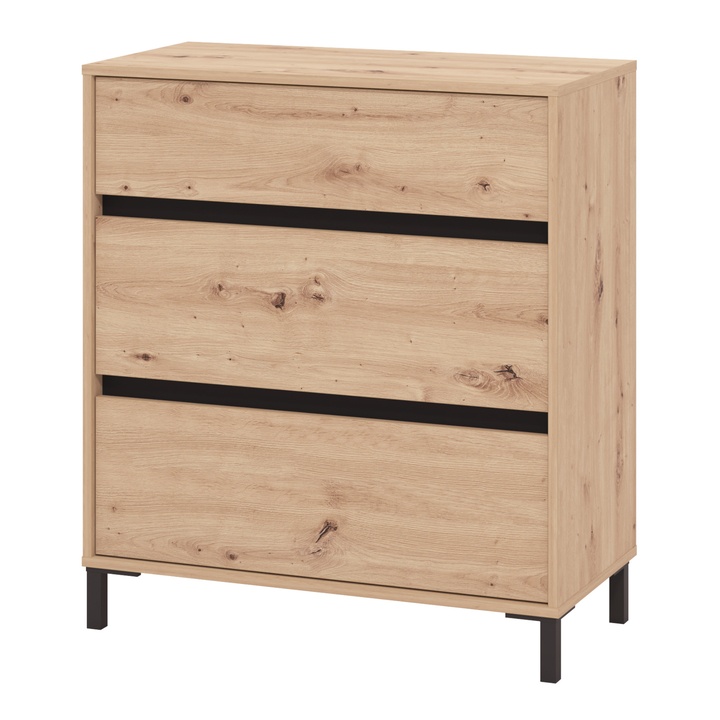 Sconto Komoda MARRON I dub artisan/matná černá