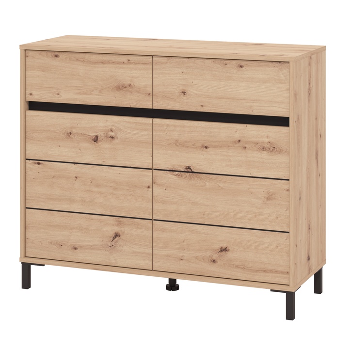 Sconto Komoda MARRON II dub artisan/matná černá
