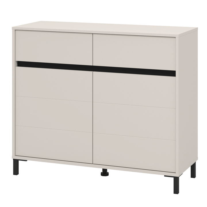 Sconto Komoda MARRON II kašmírová/matná černá