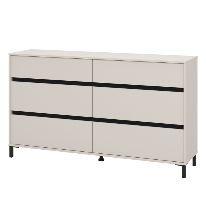 Sconto Komoda MARRON IV kašmírová/matná černá