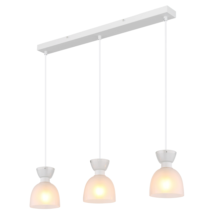 Sconto Závěsné svítidlo MASSEY bílá