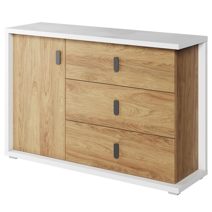 Sconto Komoda MASSI 05 dub hikora/bílá