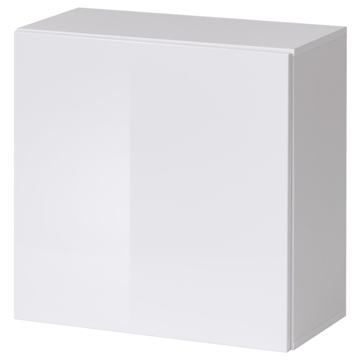 Sconto Závěsná skříňka MATCH 3 bílá/bílá vysoký lesk