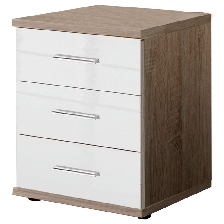 Sconto Komoda MATLA 317/T03 dub sägerau/bílá