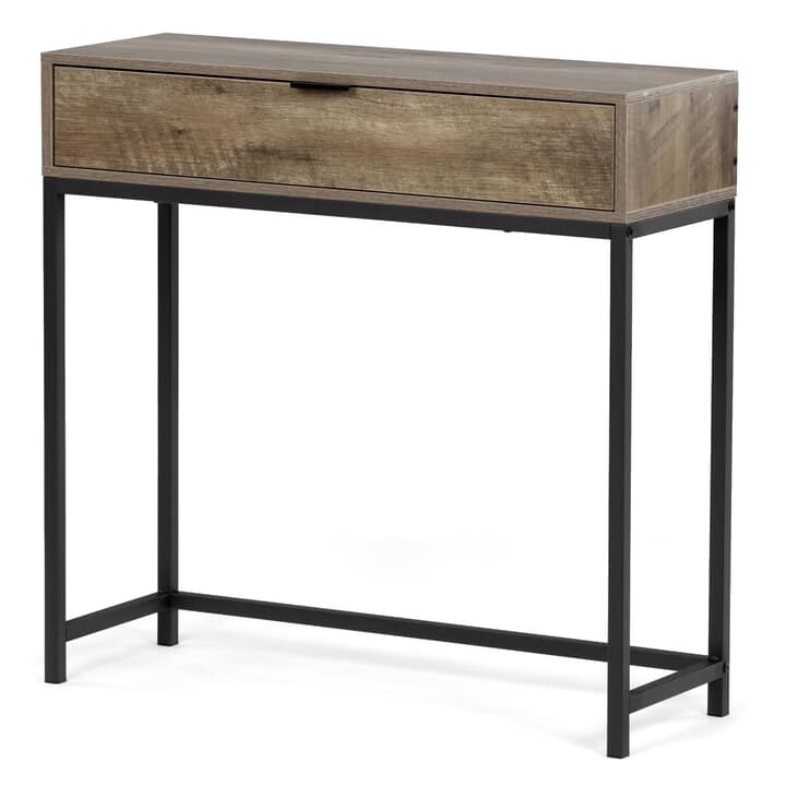 Konzolový stolek MATTEO šedý dub/černá 1