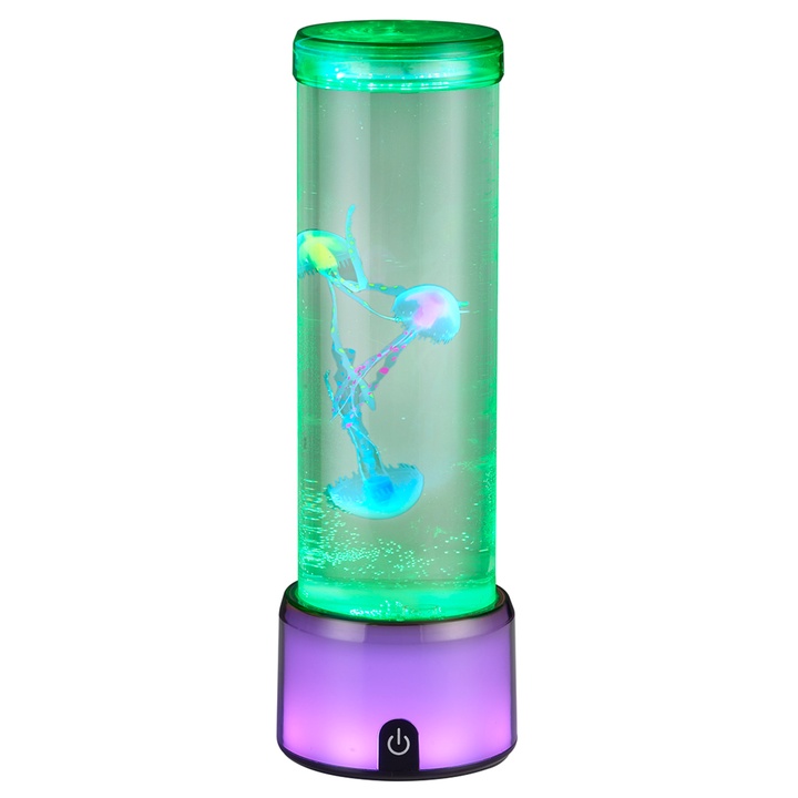 Stolní lampa MEDUSA šedá/průhledná 1