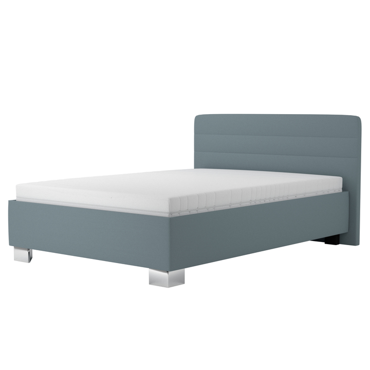 Postel s matrací MELISSA šedomodrá, 140x200 cm 1