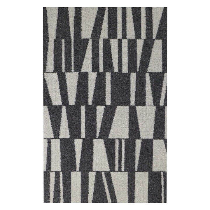 Sconto Koberec MELLOW BOX antracitová/bílá, 80x150 cm