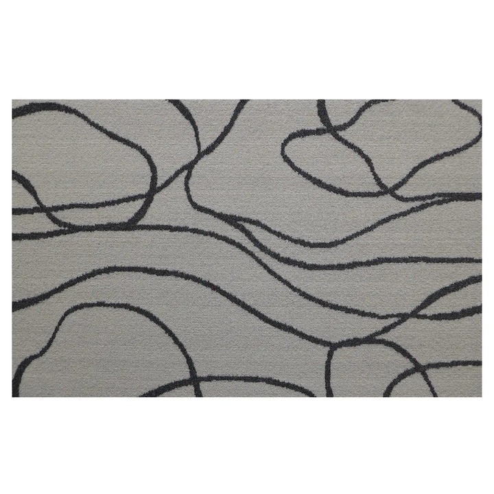 Koberec MELLOW LINE antracitová/bílá, 140x200 cm 1