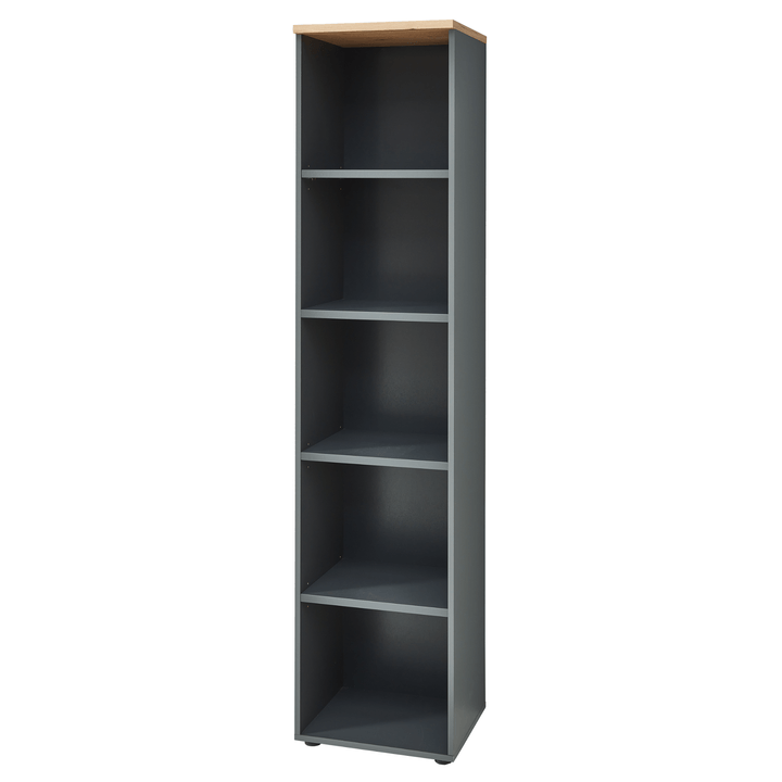 Regál MEMPHIS II dub artisan/grafitová, šířka 45 cm 1