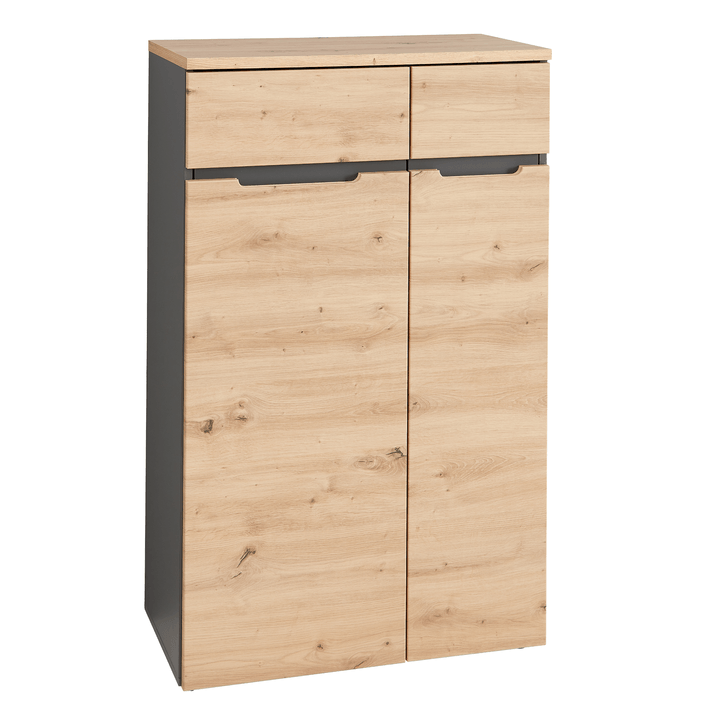 Sconto Komoda MEMPHIS II dub artisan/grafitová, šířka 75 cm