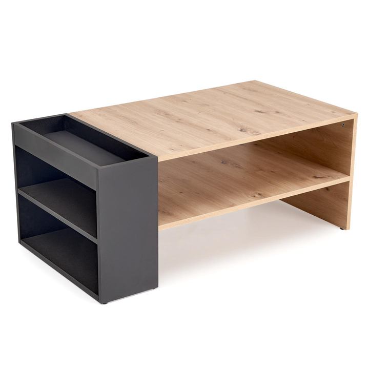 Sconto Konferenční stolek MERCAO dub artisan/černá