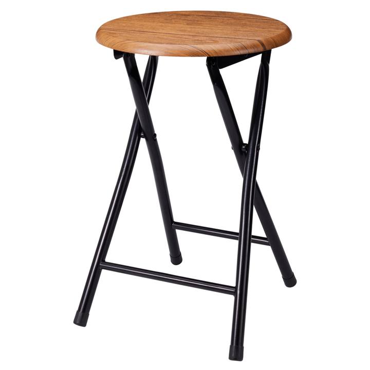 Sconto Skládací stolička MIA přírodní/černá